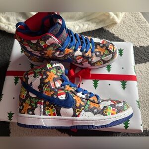 Nike Ugly Christmas Sweater Dunks